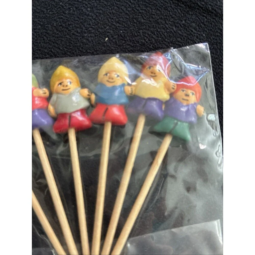 Cocktail Toothpicks Llama & Peruvian People Reusable Appetizer Fruit Party Decor